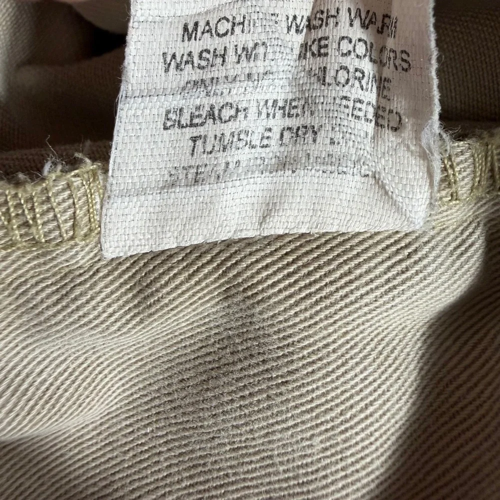 Vtg Polo Ralph Lauren Philip Pant Khaki Chino Flat Front Mens 38x31 (Fits 36x29)